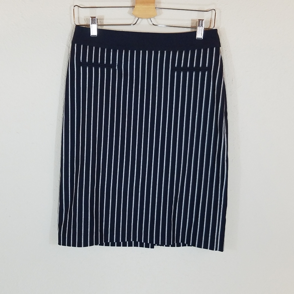 New MARGARET M Striped Pencil Skirt Size M